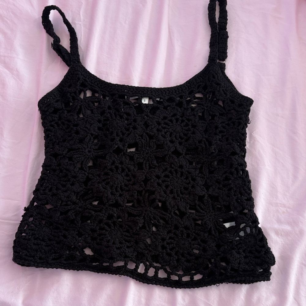 Frankie bikini crochet top size small